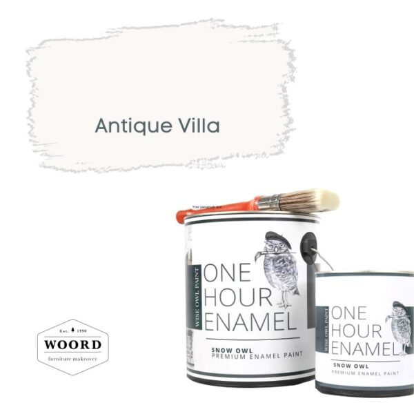 Ακρυλικό σμάλτο νερού ταχείας στέγνωσης με ενσωματωμένο βερνίκι – Off White | Antique Villa – Wise Owl Paint