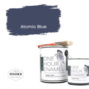 Ακρυλικό σμάλτο νερού ταχείας στέγνωσης με ενσωματωμένο βερνίκι – Royal Blue | Atomic Blue – Wise Owl Paint