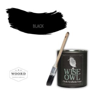 Οικολογικό χρώμα κιμωλίας με άργιλο - Dark Black | Black – Wise Owl Paint