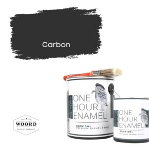 Ακρυλικό σμάλτο νερού ταχείας στέγνωσης με ενσωματωμένο βερνίκι – Dark Gray | Carbon – Wise Owl Paint