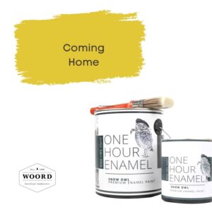 Ακρυλικό σμάλτο νερού ταχείας στέγνωσης με ενσωματωμένο βερνίκι – Yellow | Coming Home – Wise Owl Paint