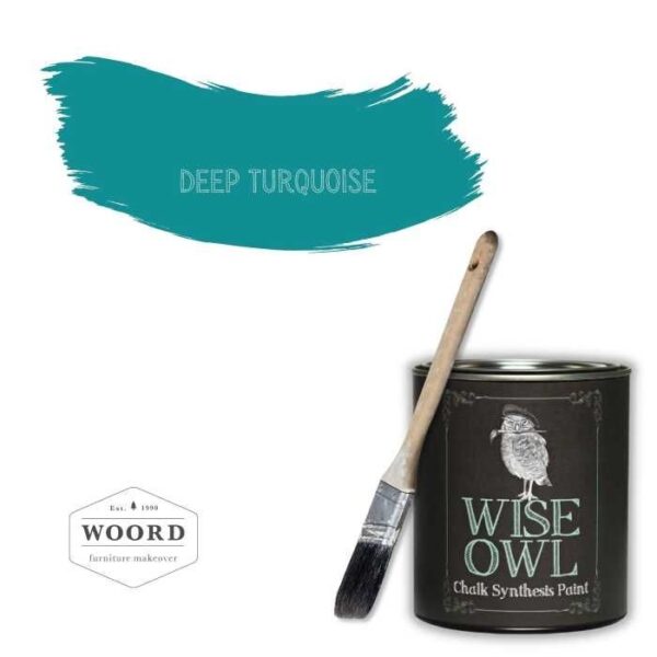Οικολογικό χρώμα κιμωλίας με άργιλο - | Deep Turquoise – Wise Owl Paint