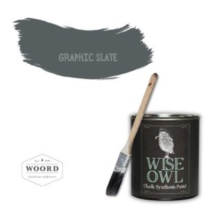 Οικολογικό χρώμα κιμωλίας με άργιλο - Dark Gray | Graphic Slate – Wise Owl Paint