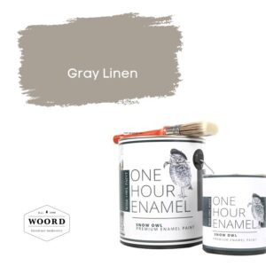 Ακρυλικό σμάλτο νερού ταχείας στέγνωσης με ενσωματωμένο βερνίκι – Warm Gray | Gray Linen – Wise Owl Paint
