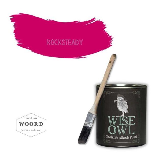Οικολογικό χρώμα κιμωλίας με άργιλο - Hot Pink | Rocksteady – Wise Owl Paint