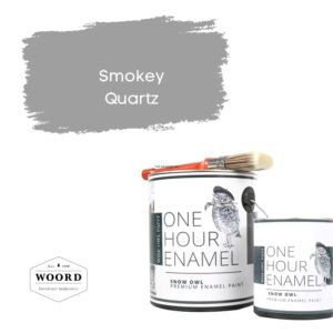 Ακρυλικό σμάλτο νερού ταχείας στέγνωσης με ενσωματωμένο βερνίκι – Gray | Smokey Quartz – Wise Owl Paint