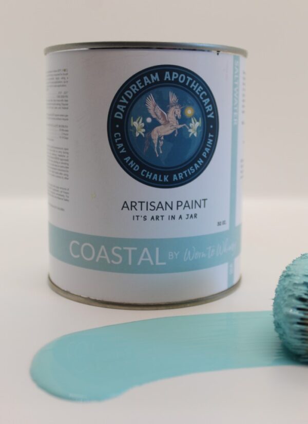 Οικολογικό χρώμα με άργιλο και κιμωλία - Saltwater | COASTAL by Worn to Whimsy – Daydream Apothecary Paint