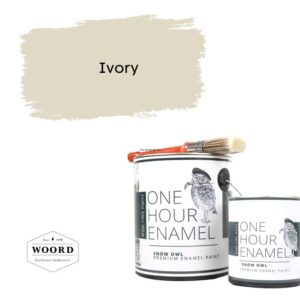Ακρυλικό σμάλτο νερού ταχείας στέγνωσης με ενσωματωμένο βερνίκι – Ecru | Ivory – Luxury Earth Collection - Wise Owl Paint *NEW*