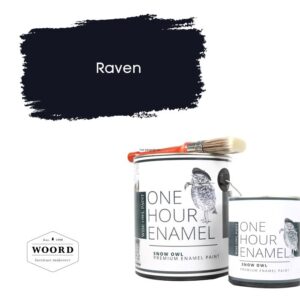 Ακρυλικό σμάλτο νερού ταχείας στέγνωσης με ενσωματωμένο βερνίκι – Sub Black | Raven – Luxury Earth Collection - Wise Owl Paint *NEW*