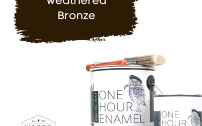 “ΝΕΟ” Ακρυλικό σμάλτο νερού ταχείας στέγνωσης με ενσωματωμένο βερνίκι – Dark Brown | Weathered Bronze – Wise Owl Paint